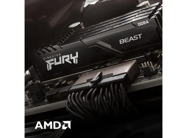 Оперативная память Kingston Fury 16 GB Beast Black KF432C16BBK2/16, Емкость одного модуля: 8 ГБ, Ранг памяти: Одноранговая - изображение 9