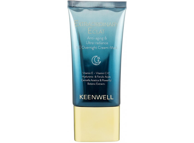 Ночная омолаживающая крем-маска с ультра-сиянием Keenwell Extraordinary Eclat (8435002125796) 40ml  Ночная омолаживающая крем-маска с ультра-сиянием Keenwell Extraordinary Eclat (8435002125796) 40ml