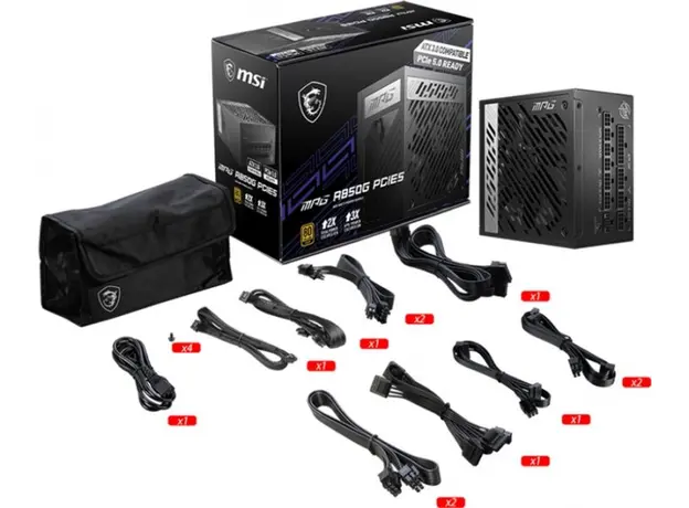 Блок питания MSI MPG A850G PCIE5 850W 80 Plus Gold - изображение 6