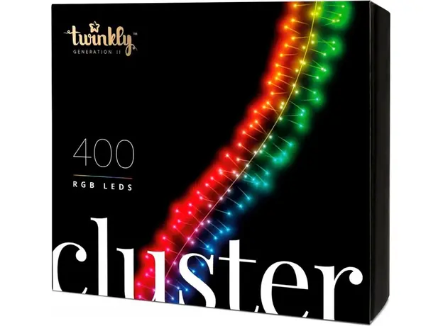 Светодиодная Smart LED гирлянда Twinkly Cluster RGB 400 