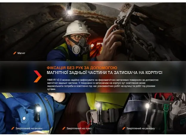 Мультифонарь Fenix HM61R V2.0 (HM61RV20) - изображение 10