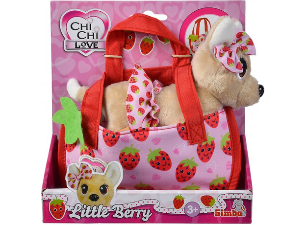 Собачка Simba Chi Chi Love Маленькая ягодка с сумочкой 15 см (5890147) (4006592085629)  Собачка Simba Chi Chi Love Маленькая ягодка с сумочкой 15 см (5890147) (4006592085629)