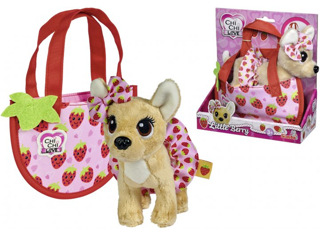 Собачка Simba Chi Chi Love Маленькая ягодка с сумочкой 15 см (5890147) (4006592085629) - изображение 2 Собачка Simba Chi Chi Love Маленькая ягодка с сумочкой 15 см (5890147) (4006592085629) - изображение 2