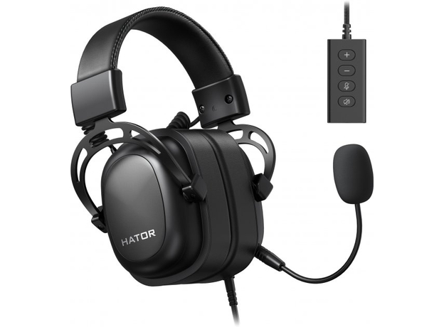 Наушники Hator Hypergang 2 USB 7.1 Black (HTA-940) - изображение 2 Наушники Hator Hypergang 2 USB 7.1 Black (HTA-940) - изображение 2