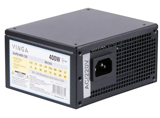 Блок питания Vinga 400W (VmPS-400-120) 