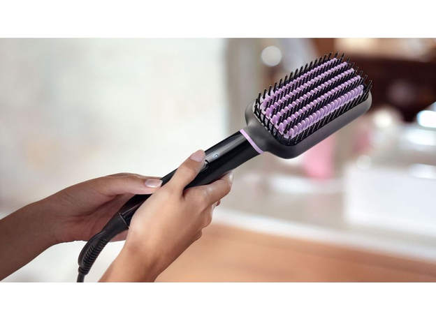 Расческа выпрямитель для волос PHILIPS StyleCare Essential BHH880/00 черный - изображение 11 Расческа выпрямитель для волос PHILIPS StyleCare Essential BHH880/00 черный - изображение 11