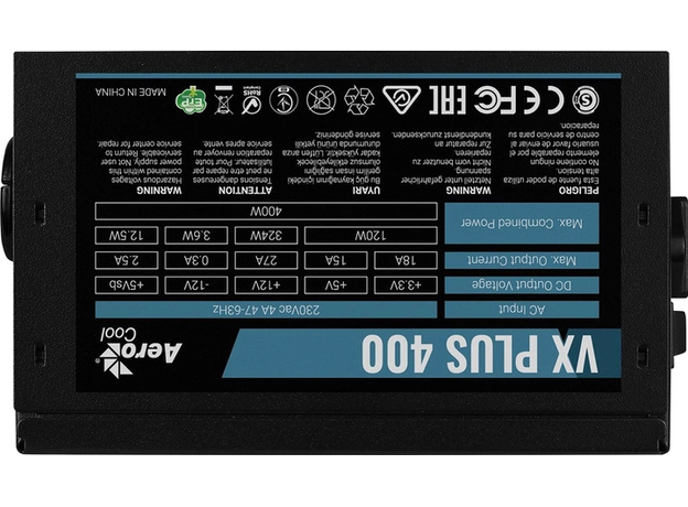 Блок питания Aerocool VX Plus 400 400W - зображення 4 Блок питания Aerocool VX Plus 400 400W - зображення 4
