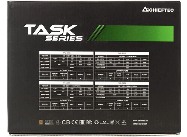 Блок питания Chieftec Task TPS-600S 600W - изображение 6 Блок питания Chieftec Task TPS-600S 600W - изображение 6