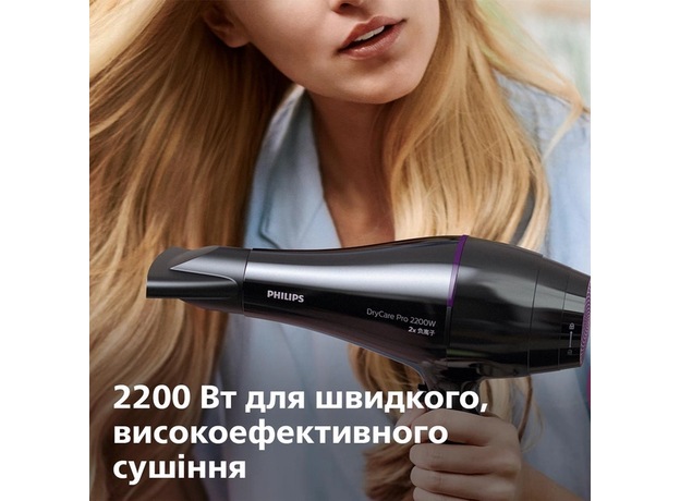 Фен PHILIPS DryCare Pro BHD274/00 2200W 2x IONIC - изображение 4 Фен PHILIPS DryCare Pro BHD274/00 2200W 2x IONIC - изображение 4