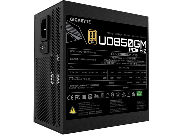 Gigabyte 850W 80 PLUS Gold (GP-UD850GM PG5) - зображення 5