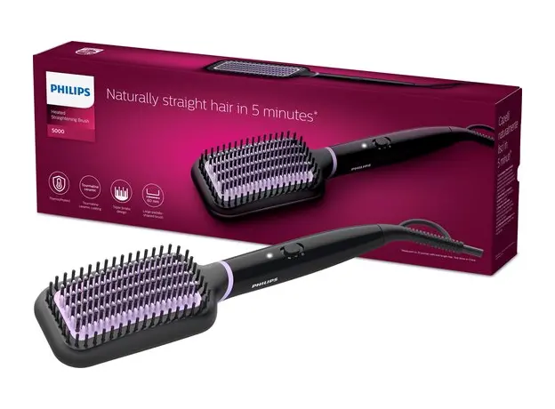 Расческа выпрямитель для волос PHILIPS StyleCare Essential BHH880/00 черный - изображение 14