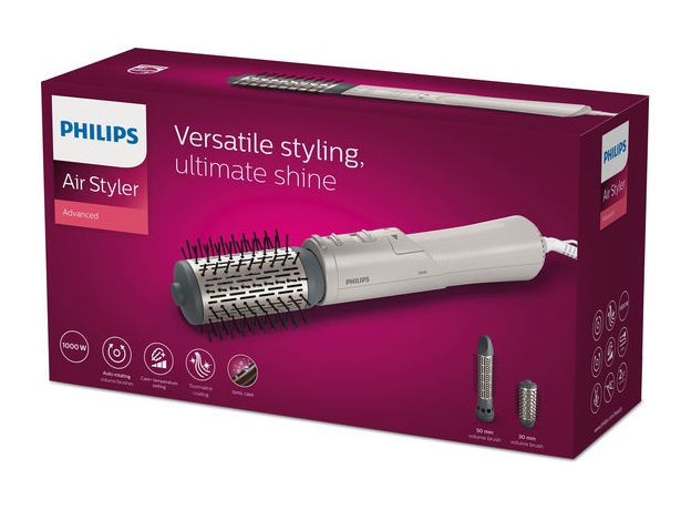 Фен-щетка PHILIPS AirStyler 7000 Series BHA710/00 - зображення 14 Фен-щетка PHILIPS AirStyler 7000 Series BHA710/00 - зображення 14