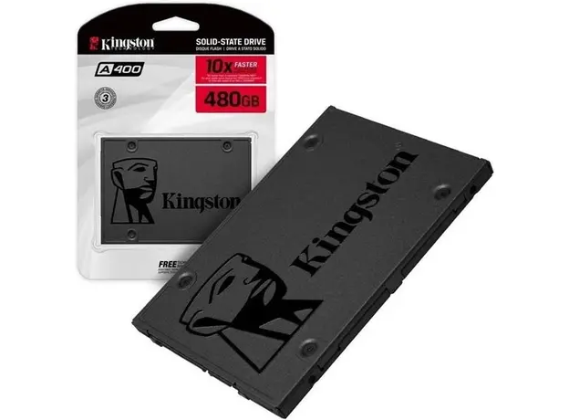SSD накопитель Kingston SSDNow A400 480GB 2.5" SATA3 3D V-NAND (SA400S37/480G), Обсяг: 480 ГБ - зображення 4