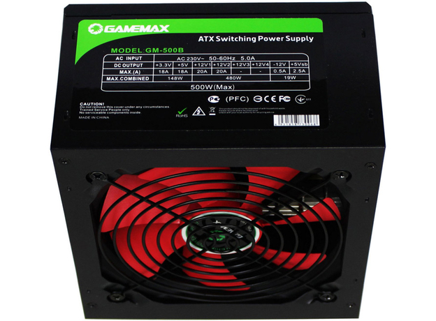 Блок питания GameMax GM-500B 500W - изображение 3 Блок питания GameMax GM-500B 500W - изображение 3