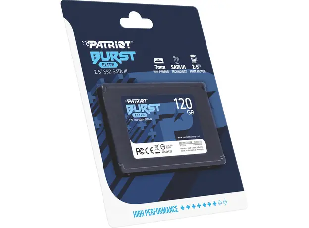 SSD Patriot Burst Elite 120GB 2.5" SATAIII TLC (PBE120GS25SSDR) - изображение 7