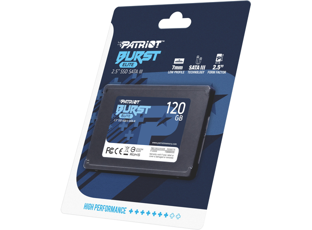 SSD Patriot Burst Elite 120GB 2.5" SATAIII TLC (PBE120GS25SSDR) - зображення 6 SSD Patriot Burst Elite 120GB 2.5" SATAIII TLC (PBE120GS25SSDR) - зображення 6