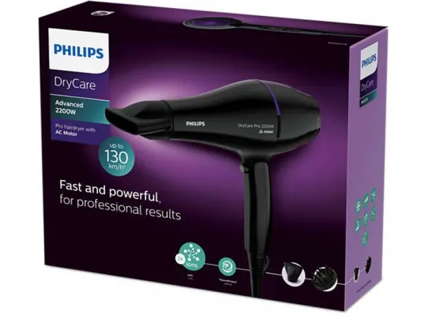 Фен PHILIPS DryCare Pro BHD274/00 2200W 2x IONIC - изображение 3