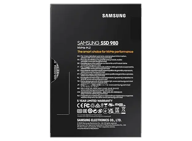 SSD Samsung 980 500GB M.2 PCIe 3.0 x4 V-NAND 3bit MLC (MZ-V8V500BW) - зображення 12