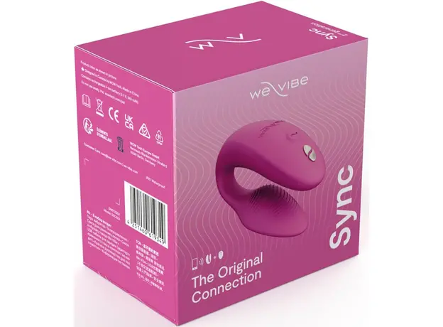 Вибратор для пар We-Vibe Sync 2 Pink с управлением через приложение, Цвет: Розовый - изображение 20