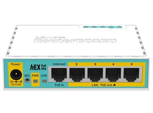 Маршрутизатор Mikrotik hEX PoE lite (RB750UPr2)  Маршрутизатор Mikrotik hEX PoE lite (RB750UPr2)
