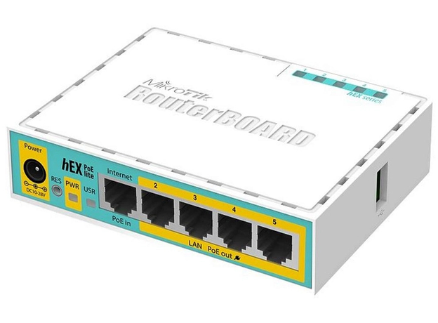 Маршрутизатор Mikrotik hEX PoE lite (RB750UPr2) - изображение 2 Маршрутизатор Mikrotik hEX PoE lite (RB750UPr2) - изображение 2