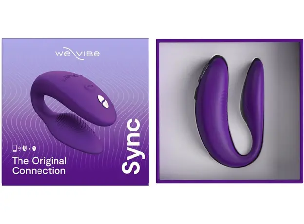 Вибратор для пар We-Vibe Sync 2 Purple с управлением через приложение, Цвет: Фиолетовый - изображение 17