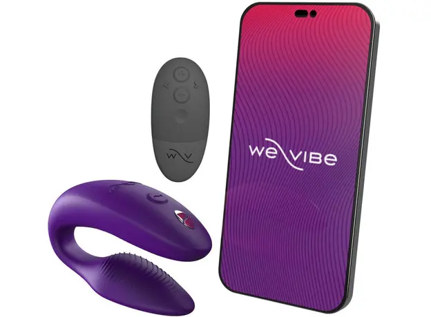 Вибратор для пар We-Vibe Sync 2 Purple с управлением через приложение, Цвет: Фиолетовый - изображение 2