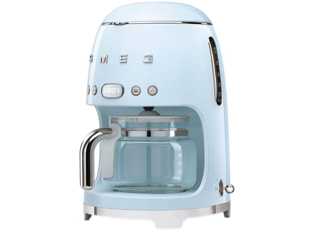 Капельная кофеварка SMEG 50's Retro Style Pastel Blue DCF02PBEU  Капельная кофеварка SMEG 50's Retro Style Pastel Blue DCF02PBEU