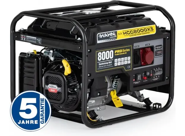 Генератор бензиновый Hahn & Sohn Benzin Generator Hgg 8000 X3 - изображение 3