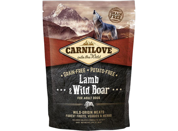 Сухой корм для взрослых собак Carnilove Lamb & Wild Boar 1.5 кг (8595602508983), Фасовка: 1.5 кг  Сухой корм для взрослых собак Carnilove Lamb & Wild Boar 1.5 кг (8595602508983), Фасовка: 1.5 кг