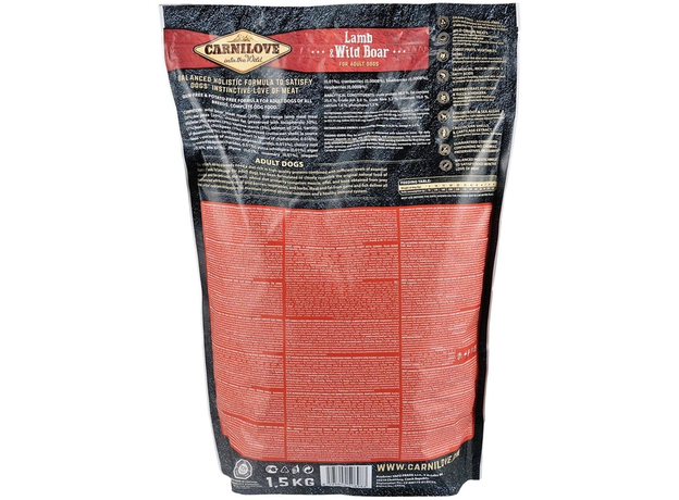 Сухой корм для взрослых собак Carnilove Lamb & Wild Boar 1.5 кг (8595602508983), Фасовка: 1.5 кг - изображение 2 Сухой корм для взрослых собак Carnilove Lamb & Wild Boar 1.5 кг (8595602508983), Фасовка: 1.5 кг - изображение 2