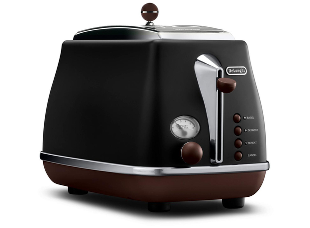 Тостер DeLonghi CTOV 2103 BK Icona Vintage - изображение 3 Тостер DeLonghi CTOV 2103 BK Icona Vintage - изображение 3