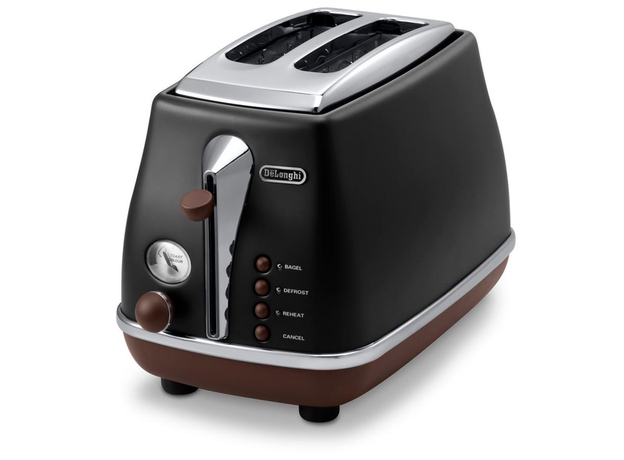 Тостер DeLonghi CTOV 2103 BK Icona Vintage - изображение 4 Тостер DeLonghi CTOV 2103 BK Icona Vintage - изображение 4