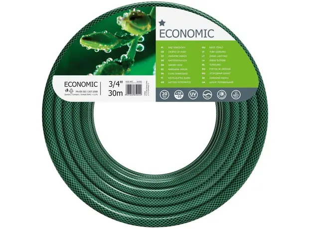 Шланг Cellfast ECONOMIC 3/4", 30 м (10-021), Внутренний диаметр шланга, дюймы: 3/4" 