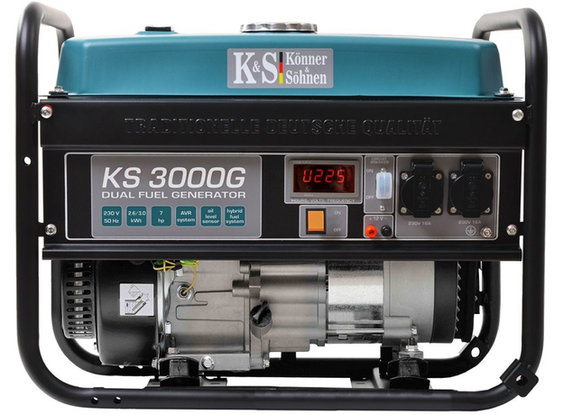 Двухтопливный генератор Konner&Sohnen Ks 3000 G - 3 кВт  Двухтопливный генератор Konner&Sohnen Ks 3000 G - 3 кВт