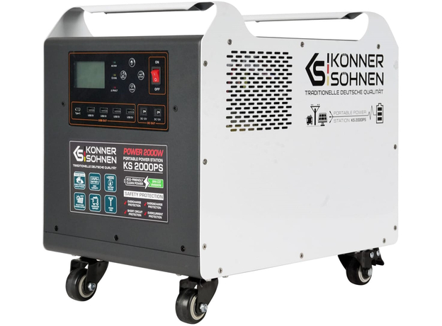 Электростанция портативная Konner&Sohnen KS 2000PS - изображение 2 Электростанция портативная Konner&Sohnen KS 2000PS - изображение 2