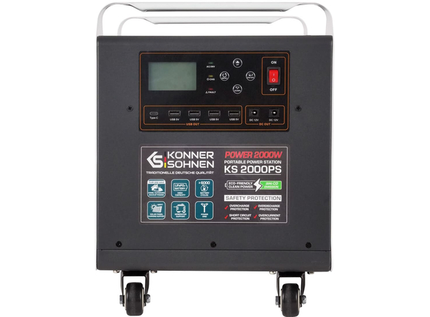 Электростанция портативная Konner&Sohnen KS 2000PS - изображение 3 Электростанция портативная Konner&Sohnen KS 2000PS - изображение 3