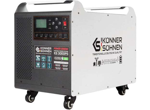Электростанция портативная Konner&Sohnen KS 3000PS  Электростанция портативная Konner&Sohnen KS 3000PS