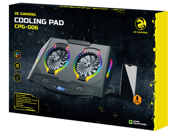 Охлаждающая подставка для ноутбука 2E Gaming 2E-CPG-006 Black (2E-CPG-006) - зображення 13 Охлаждающая подставка для ноутбука 2E Gaming 2E-CPG-006 Black (2E-CPG-006) - зображення 13