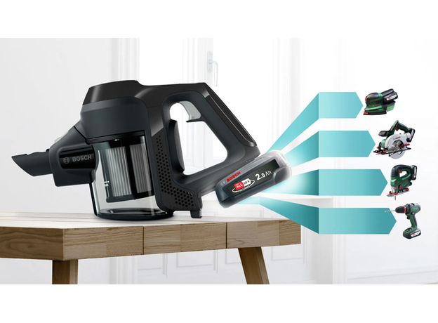 Аккумуляторный вертикальный пылесос Bosch Unlimited Serie 6 BBS611BSC - изображение 3 Аккумуляторный вертикальный пылесос Bosch Unlimited Serie 6 BBS611BSC - изображение 3