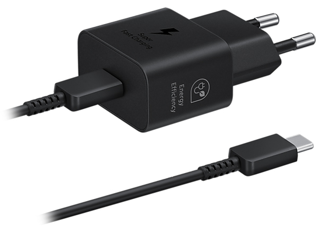 Сетевое зарядное устройство Samsung 25W Type-C Cable Black (EP-T2510XBEGEU) - изображение 2 Сетевое зарядное устройство Samsung 25W Type-C Cable Black (EP-T2510XBEGEU) - изображение 2