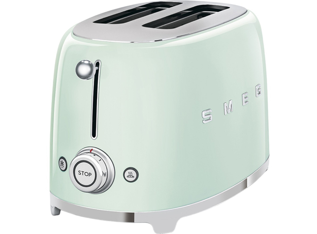 Тостер Smeg 50' Style Green TSF01PGEU (8017709189051) - зображення 2 Тостер Smeg 50' Style Green TSF01PGEU (8017709189051) - зображення 2