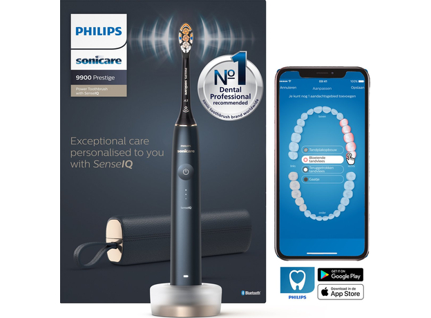 Электрическая зубная щетка Philips Sonicare Prestige 9900 HX9992/12 - зображення 5 Электрическая зубная щетка Philips Sonicare Prestige 9900 HX9992/12 - зображення 5