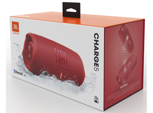Беспроводная колонка JBL Charge 5 Red (JBLCHARGE5RED), Цвет производителя: Red - изображение 8 Беспроводная колонка JBL Charge 5 Red (JBLCHARGE5RED), Цвет производителя: Red - изображение 8