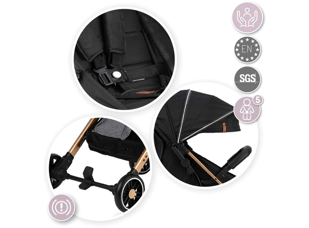 Прогулочная коляска Momi Estelle Black (WOSP00003) (5900495864604) - изображение 14 Прогулочная коляска Momi Estelle Black (WOSP00003) (5900495864604) - изображение 14