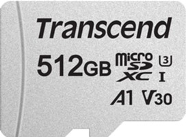 Карта памяти Transcend 300S microSDXC 512GB C10 UHS-I U3 + SD адаптер (TS512GUSD300S-A)  Карта памяти Transcend 300S microSDXC 512GB C10 UHS-I U3 + SD адаптер (TS512GUSD300S-A)