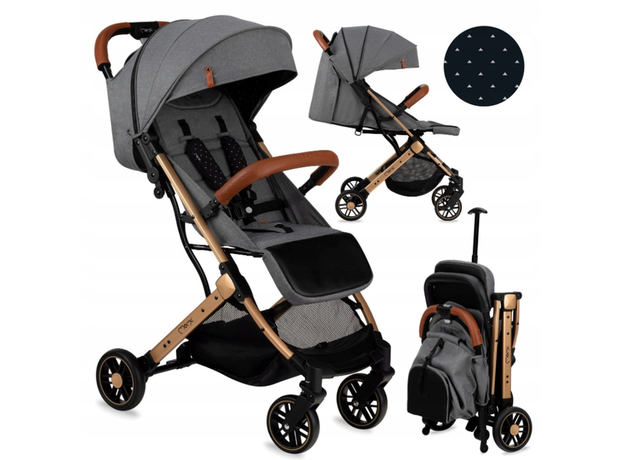 Прогулочная коляска Momi Estelle grey-gold (WOSP00018) (5900495959034) - изображение 11 Прогулочная коляска Momi Estelle grey-gold (WOSP00018) (5900495959034) - изображение 11