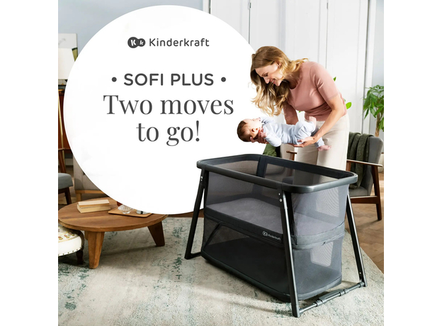 Кровать-манеж 4 в 1 Kinderkraft Sofi Plus Grey (KLSOFIPLGRY0000) - изображение 10 Кровать-манеж 4 в 1 Kinderkraft Sofi Plus Grey (KLSOFIPLGRY0000) - изображение 10