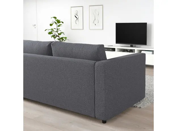 Двухместный раскладной диван ІКЕА VIMLE Gunnared (s09545271) серый - изображение 7