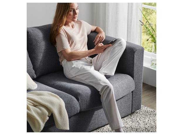 Двухместный раскладной диван ІКЕА VIMLE Gunnared (s09545271) серый - изображение 4